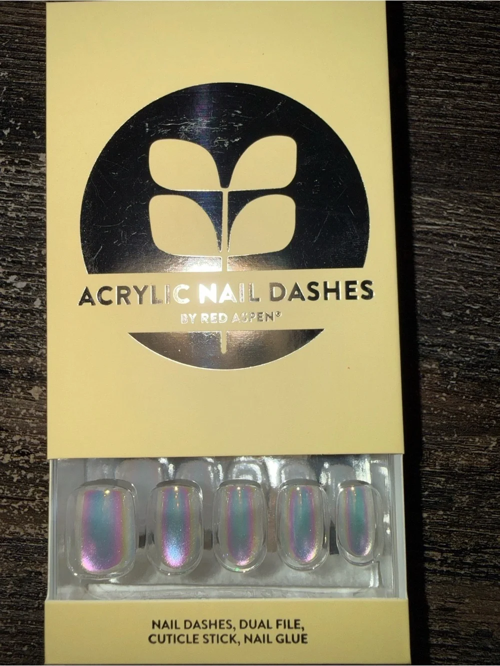 Red Aspen Acrylic Nail Dashes - Beaming Brandie